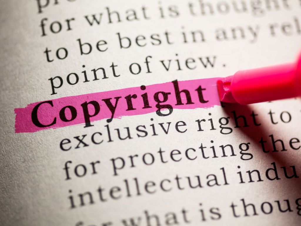 the word Copyright