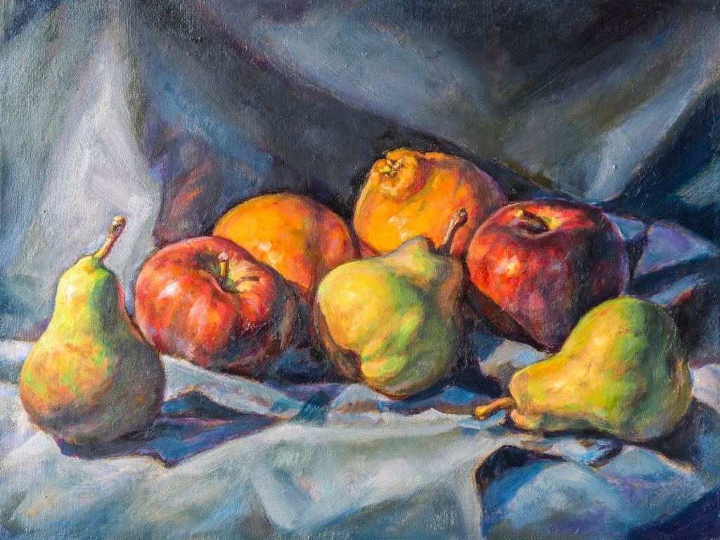 fruit composition, still life painting